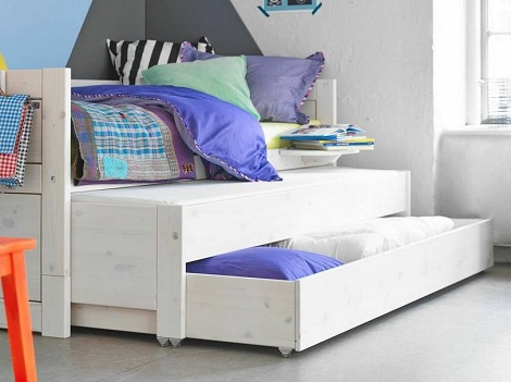 Kajuitbed,basisbed,uitschuifbed,bedlade,slaaplade, logeerkamer voor logees, lifetime kidsrooms,bot, theo, slaapkenner, dealer